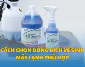 Cách Chọn Dung Dịch Vệ Sinh Máy Lạnh Phù Hợp